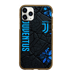 Чехол iPhone 11 Pro матовый Juventus logo, цвет: 3D-коричневый