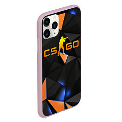 Чехол iPhone 11 Pro матовый CSGO orange style, цвет: 3D-розовый — фото 2