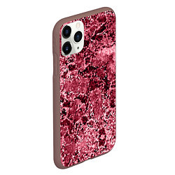 Чехол iPhone 11 Pro матовый Мозаичный узор в коричнево-красных тонах, цвет: 3D-коричневый — фото 2