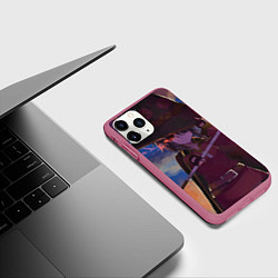 Чехол iPhone 11 Pro матовый Коносуба Мэгумин, цвет: 3D-малиновый — фото 2