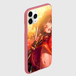 Чехол iPhone 11 Pro матовый Коносуба Мэгумин, цвет: 3D-малиновый — фото 2
