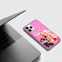 Чехол iPhone 11 Pro матовый Барби и Кен Фильм, цвет: 3D-фиолетовый — фото 2