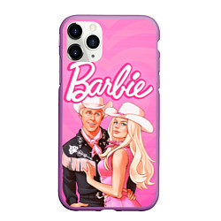 Чехол iPhone 11 Pro матовый Барби и Кен Фильм, цвет: 3D-фиолетовый