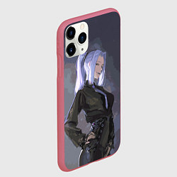 Чехол iPhone 11 Pro матовый Мей Мей - Магическая битва, цвет: 3D-малиновый — фото 2