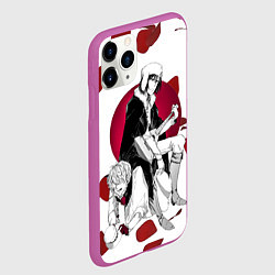 Чехол iPhone 11 Pro матовый Достоевский и балалайка, цвет: 3D-фиолетовый — фото 2