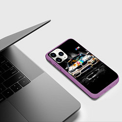 Чехол iPhone 11 Pro матовый BMW Креативный тюнинг, цвет: 3D-фиолетовый — фото 2