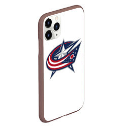 Чехол iPhone 11 Pro матовый Columbus blue jackets - Sergey Bobrovsky, цвет: 3D-коричневый — фото 2