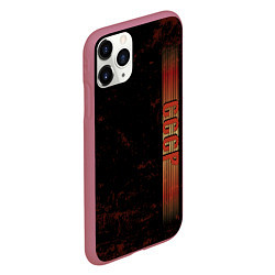 Чехол iPhone 11 Pro матовый СССР ретро, цвет: 3D-малиновый — фото 2
