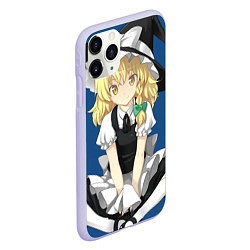 Чехол iPhone 11 Pro матовый Touhou Project Мариса Кирисаме, цвет: 3D-светло-сиреневый — фото 2