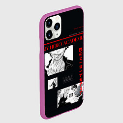 Чехол iPhone 11 Pro матовый Экспозиция - Моя геройская академия, цвет: 3D-фиолетовый — фото 2