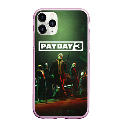 Чехол iPhone 11 Pro матовый Грабители Payday 3, цвет: 3D-розовый