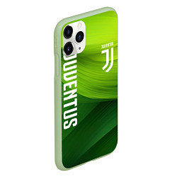 Чехол iPhone 11 Pro матовый Ювентус лого на зеленом фоне, цвет: 3D-салатовый — фото 2