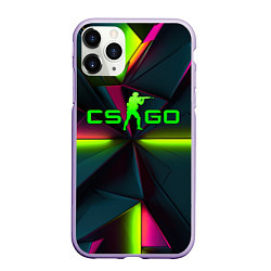 Чехол iPhone 11 Pro матовый CS GO green neon