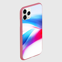 Чехол iPhone 11 Pro матовый Футболка Россия, цвет: 3D-малиновый — фото 2