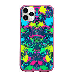 Чехол iPhone 11 Pro матовый Colorful blots - expressionism - vogue