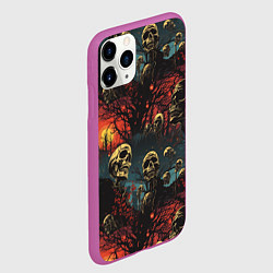 Чехол iPhone 11 Pro матовый Нечистый дух, цвет: 3D-фиолетовый — фото 2