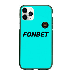 Чехол iPhone 11 Pro матовый 2drots футбольная форма Тиффани, цвет: 3D-темно-зеленый