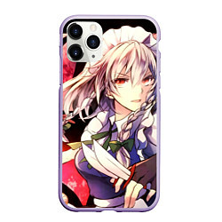 Чехол iPhone 11 Pro матовый Touhou Project Сакуя Izayoi