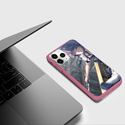 Чехол iPhone 11 Pro матовый Touhou Project Сакуя Izayoi, цвет: 3D-малиновый — фото 2