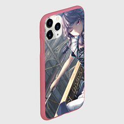 Чехол iPhone 11 Pro матовый Touhou Project Сакуя Izayoi, цвет: 3D-малиновый — фото 2