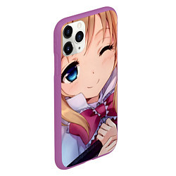 Чехол iPhone 11 Pro матовый Touhou Project Алиса Маргатройд, цвет: 3D-фиолетовый — фото 2