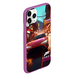 Чехол iPhone 11 Pro матовый Forza Horizon Tokio, цвет: 3D-фиолетовый — фото 2