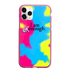 Чехол iPhone 11 Pro матовый I Am Kenough Tie-Dye, цвет: 3D-малиновый