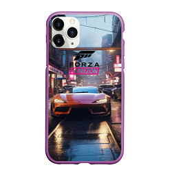 Чехол iPhone 11 Pro матовый Forza Horizon game, цвет: 3D-фиолетовый