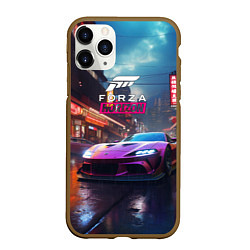 Чехол iPhone 11 Pro матовый Forza Horizon game, цвет: 3D-коричневый