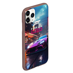 Чехол iPhone 11 Pro матовый Forza Horizon game, цвет: 3D-коричневый — фото 2