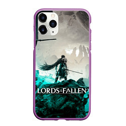 Чехол iPhone 11 Pro матовый Герой Lords of the fallen, цвет: 3D-фиолетовый