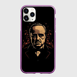Чехол iPhone 11 Pro матовый Дон Вито Корлеоне, цвет: 3D-фиолетовый