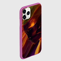 Чехол iPhone 11 Pro матовый Ангел огня, цвет: 3D-фиолетовый — фото 2