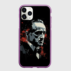 Чехол iPhone 11 Pro матовый Портрет Дон Вито Корлеоне