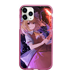 Чехол iPhone 11 Pro матовый Touhou Project Flandre Scarlet, цвет: 3D-малиновый