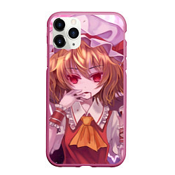 Чехол iPhone 11 Pro матовый Touhou Project Flandre Scarlet, цвет: 3D-малиновый