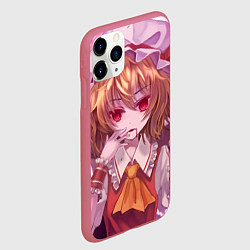 Чехол iPhone 11 Pro матовый Touhou Project Flandre Scarlet, цвет: 3D-малиновый — фото 2