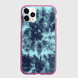 Чехол iPhone 11 Pro матовый Tie-Dye дизайн, цвет: 3D-малиновый