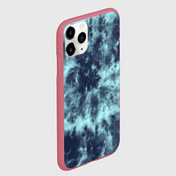 Чехол iPhone 11 Pro матовый Tie-Dye дизайн, цвет: 3D-малиновый — фото 2