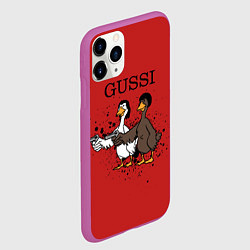 Чехол iPhone 11 Pro матовый Гусси из криминального чтиво, цвет: 3D-фиолетовый — фото 2