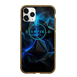 Чехол iPhone 11 Pro матовый Старфилд космическое свечение, цвет: 3D-коричневый