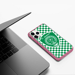 Чехол iPhone 11 Pro матовый Футбольный Клуб Ахмат, цвет: 3D-малиновый — фото 2