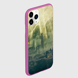 Чехол iPhone 11 Pro матовый Сияние Elden Ring, цвет: 3D-фиолетовый — фото 2