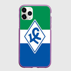 Чехол iPhone 11 Pro матовый Крылья Советов - футбольный клуб, цвет: 3D-фиолетовый