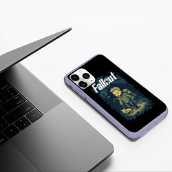 Чехол iPhone 11 Pro матовый Fallout boy, цвет: 3D-светло-сиреневый — фото 2