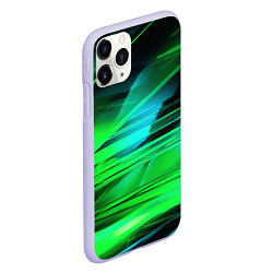 Чехол iPhone 11 Pro матовый Green light background, цвет: 3D-светло-сиреневый — фото 2