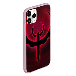Чехол iPhone 11 Pro матовый Quake красный, цвет: 3D-розовый — фото 2
