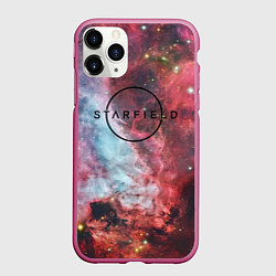 Чехол iPhone 11 Pro матовый Starfield лого космос