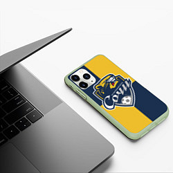 Чехол iPhone 11 Pro матовый Футбольный клуб Сочи, цвет: 3D-салатовый — фото 2