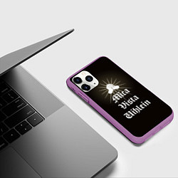 Чехол iPhone 11 Pro матовый Mica vista uihlein - Dark and Darker holy purifica, цвет: 3D-фиолетовый — фото 2